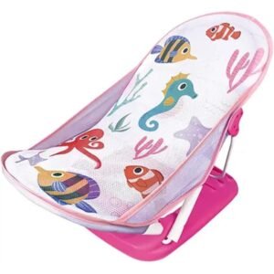 Foldable Baby Bath Seat with Fun Prints – 3 Levels