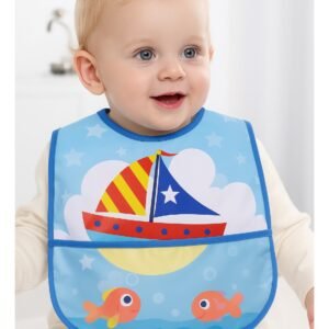 Waterproof Baby Bib with Pocket