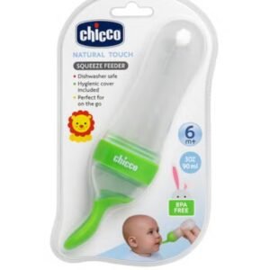 Silicone Baby Feeding Bottle with Spoon – Easy Squeeze, BPA-Free – 90 ml – 6 Months+