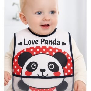 Waterproof Baby Bib – Panda Design