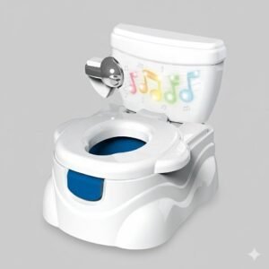 Musical Potty Training System with Realistic Flush Sound and Fun Lights