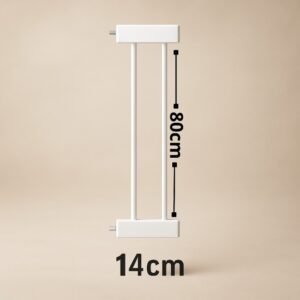 Baby Safety Gate Extension 14 cm (Extension Only, Gate Not Included) – Strong Metal Piece for Doors, Stairs and Hallways – Easy to Install