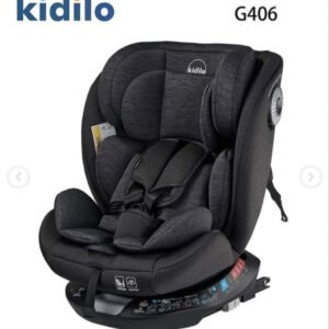 Kidilo G406 Pro Car Seat – Multi-Level Adjustable Headrest and Backrest, 360° Rotation, Stages 1, 2 and 3
