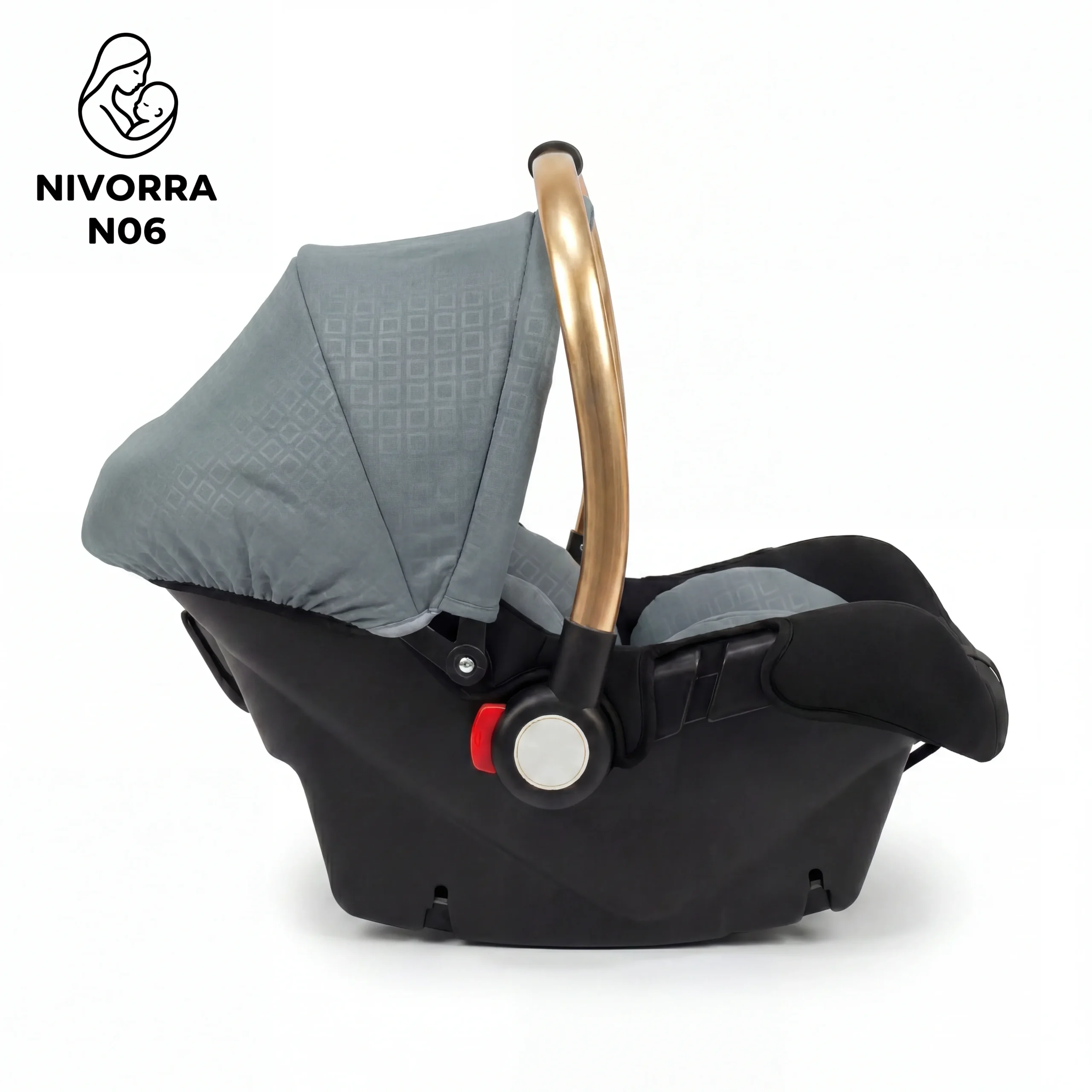 imgi_8_1782202449115129501 كارسيت سيارة وحامل أطفال فاخر من نيفورا (NIVORRA) – خفيف الوزن، حزام أمان بثلاث نقاط، 0-13 كجم (من الولادة حتى 15 شهر) – N06