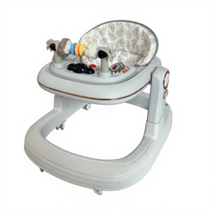 مشاية أطفال تفاعلية وعصرية SH-918-1《 SH-918-1 Baby Walker & Activity Center 》 تصميم عصري ومريح يواكب مراحل نمو الطفل المختلفة ويوفر له الدعم الكامل + مقعد مبطن وناعم مصمم بأقمشة لطيفة لحماية بشرة الطفل الحساسة وتوفير أقصى راحة + لوحة ألعاب تفاعلية غنية بالأنشطة على الطاولة الأمامية لتحفيز الحواس وتعزيز النمو الحركي والمعرفي + قاعدة آمنة وعريضة ومتينة للحفاظ على الثبات والاستقرار التام طوال الوقت + هيكل عملي يجمع بين التسلية الآمنة والاعتمادية اليومية للوالدين