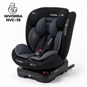 NIVORRA NVC-19 Car Seat – ISOFIX, 5-Point Harness, 360° Rotation, 3 Stages, 0–36 kg